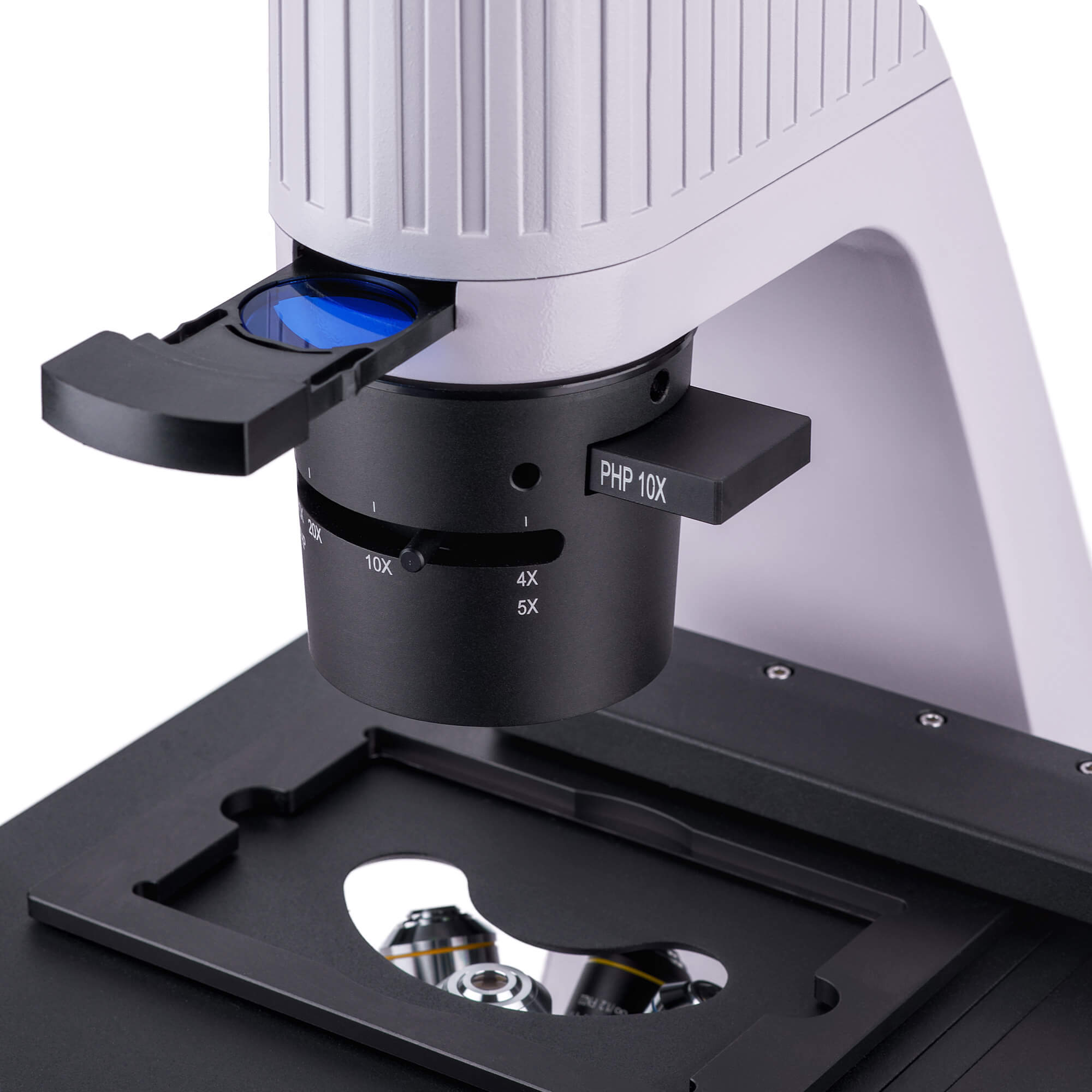 Biologický inverzný trinokulárny mikroskop MAGUS Bio V300 stolík